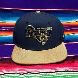 New Era LA Rams blue and gold football nfl snapback hat